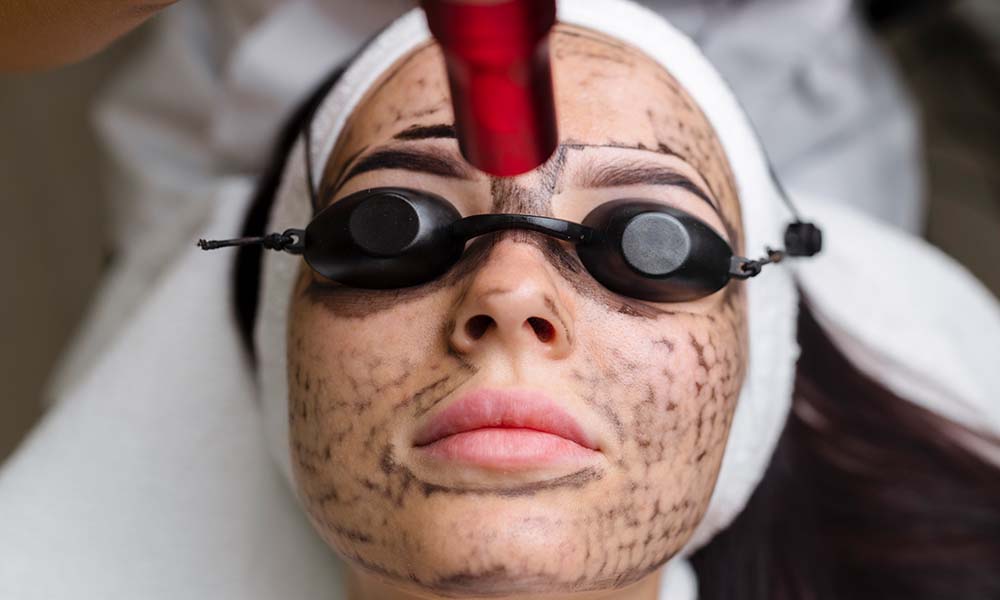 CO2 laser treatment