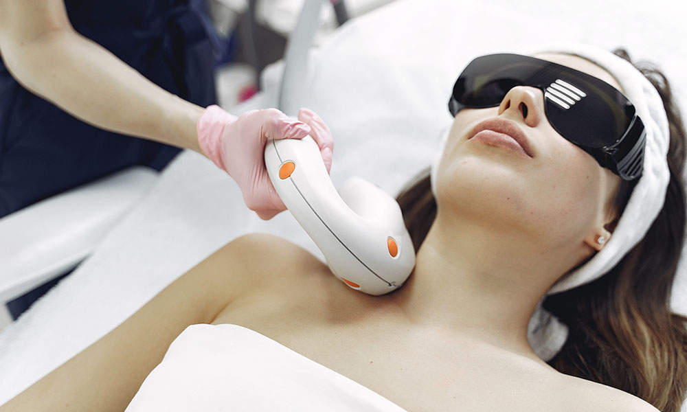 Preparing for laser skin treatment